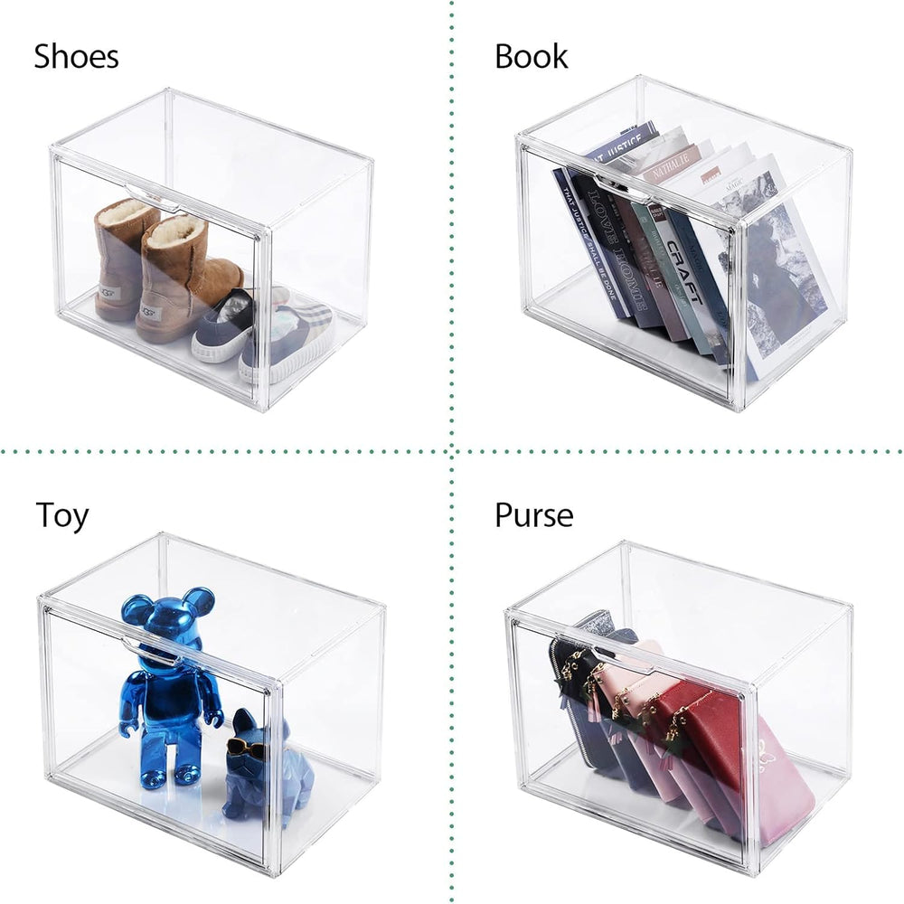 starogegc Purse Organizer for Closet, Clear Acrylic Display Case, 5Pack