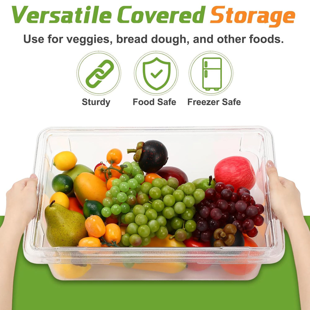 2 Pack 3.5 Gallon Polycarbonate Food Storage Containers with Lids