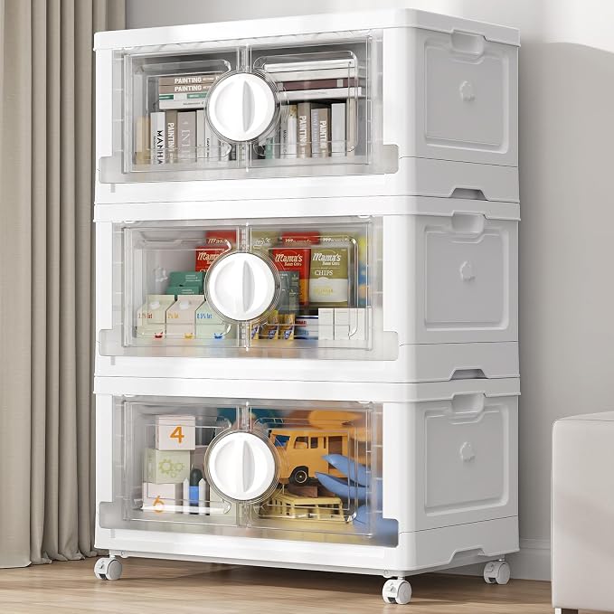 BROVIEW 360Qt Lockable Stackable Storage Bins