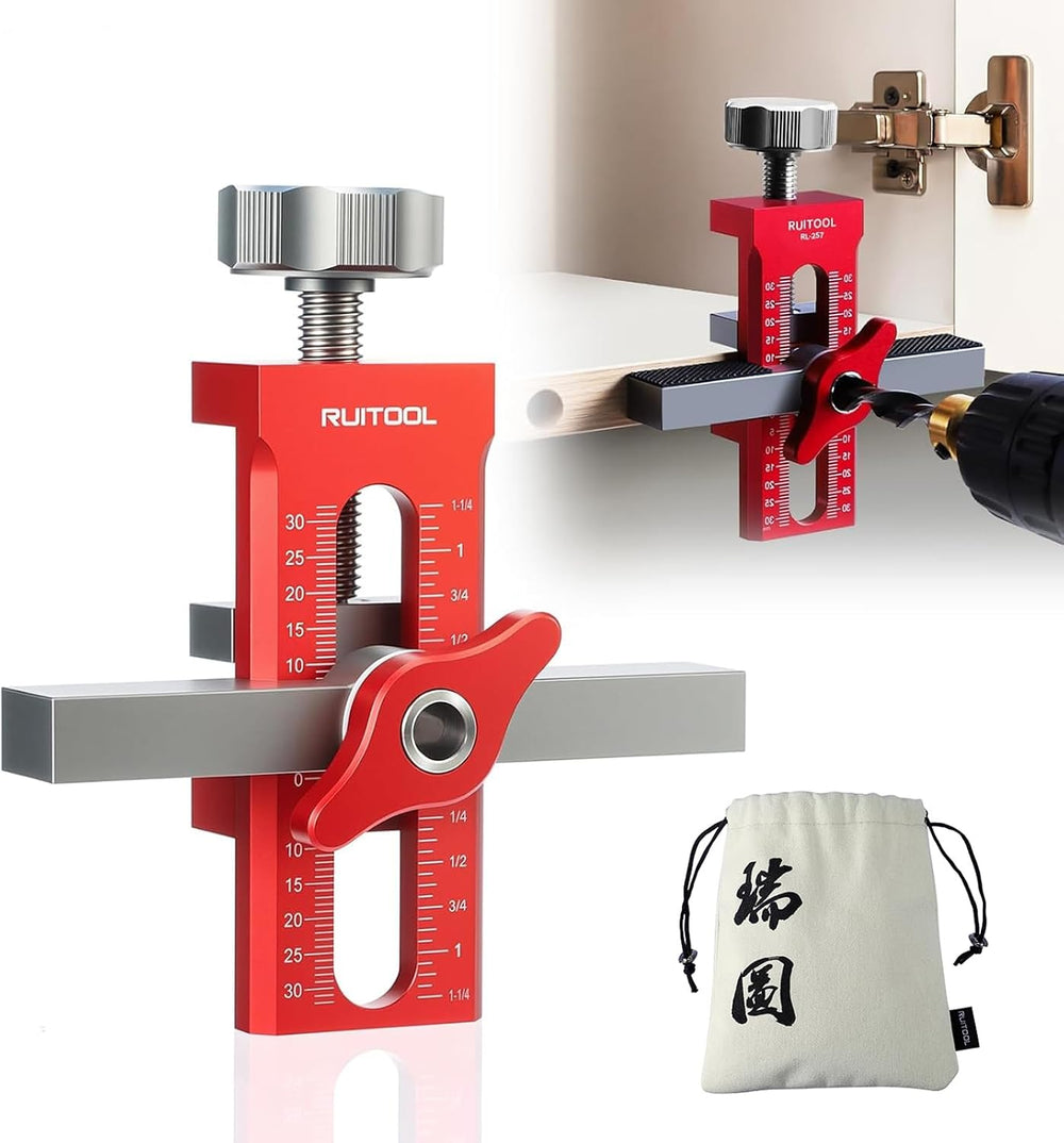 RUITOOL 2-in-1 Cabinet Door Mounting Jig for Frameless Cabinets Only