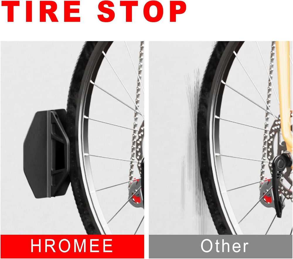 Hromee Bike Rack Wall Mount, Swivel Bike Storage Rack for Garage, Space-Savin...