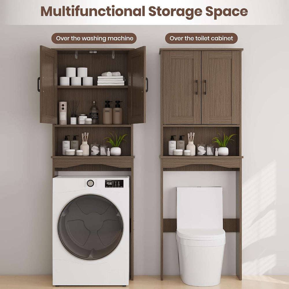 ROOMTEC Over the Toilet Storage Cabinet with Adjustable Shelf and Double Door...