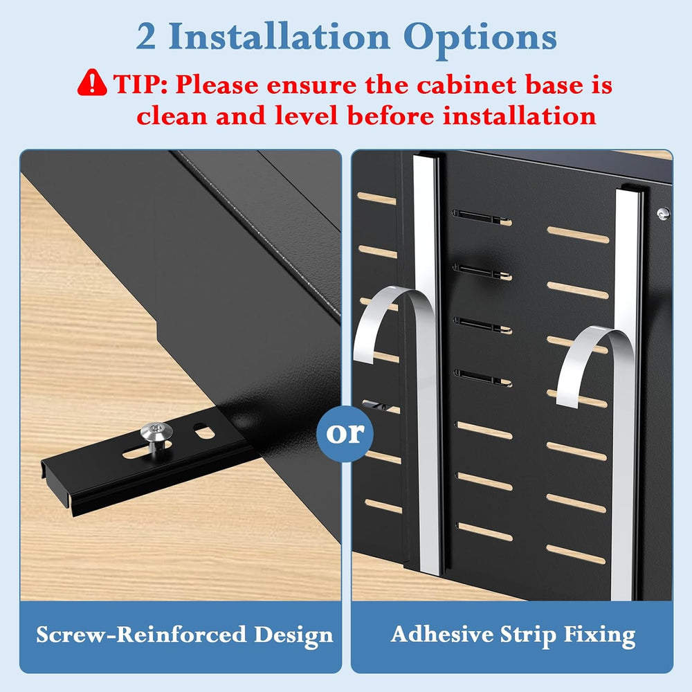 Under Sink Organizer, 2-Tier Slide Out kitchen Storage Metal Shelf, Black