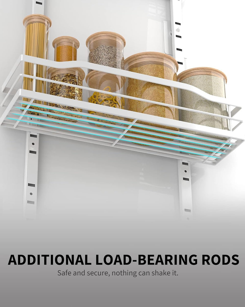 Moforoco White 6-Tier Over Door Pantry Organizer, Pantry Organization Storage...