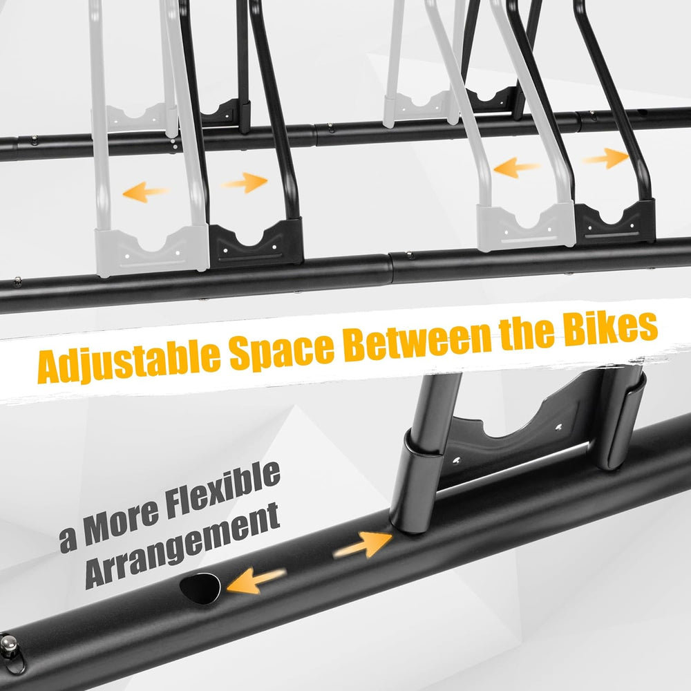 CyclingDeal Bicycle Floor Parking Rack Stand - for Mountain MTB Road Bike - I...