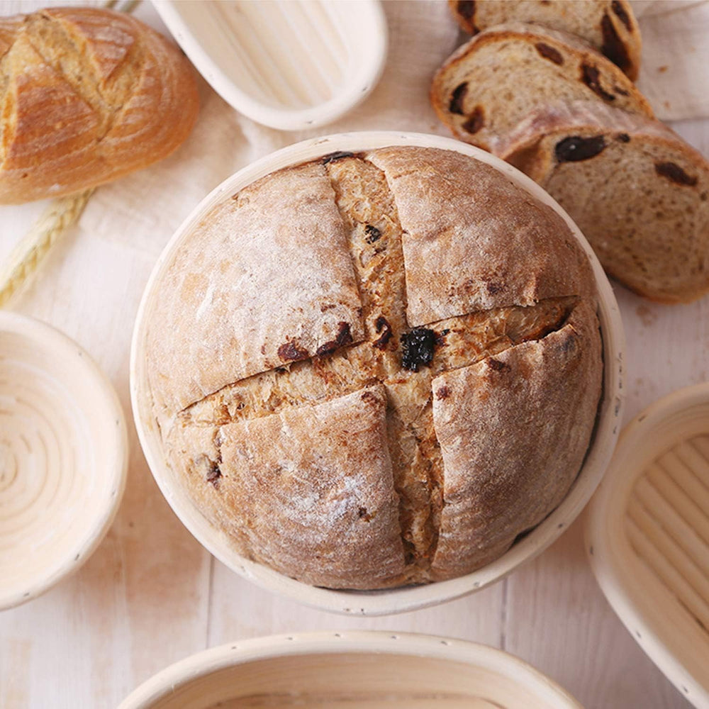 5 Inch Mini Banneton Bread Proofing Basket sourdough Set of 6