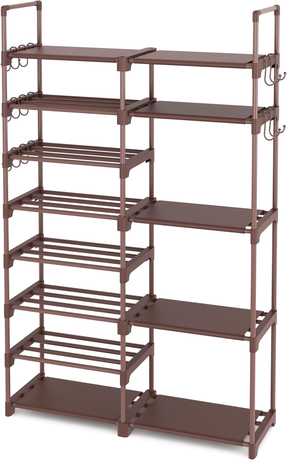 ROJASOP Shoe Rack Organizer, 8-Tier Metal Shoe Rack for Closet Entryway Garag...