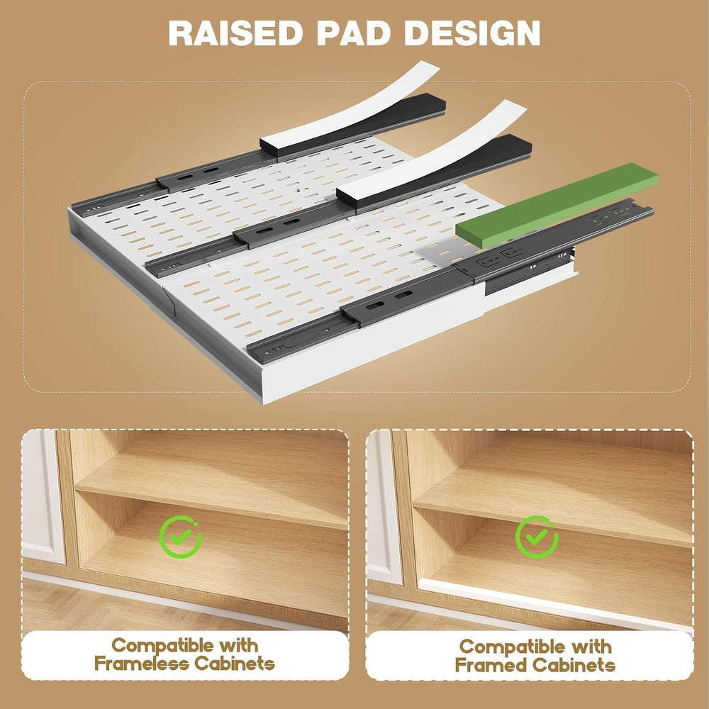 Seinloes Pull Out Cabinet Organizer, 4-Side Expandable to Fit Most Cabinets, ...