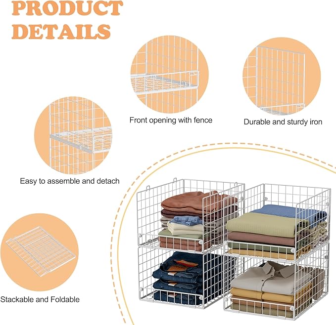 Stackable Closet Organizers and Storage