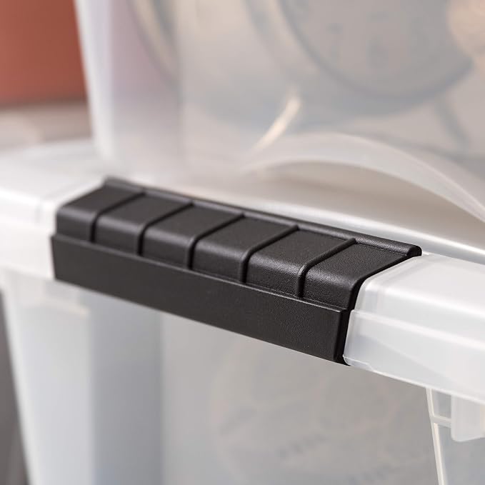 IRIS USA 19 Qt Stackable Plastic Storage Bins