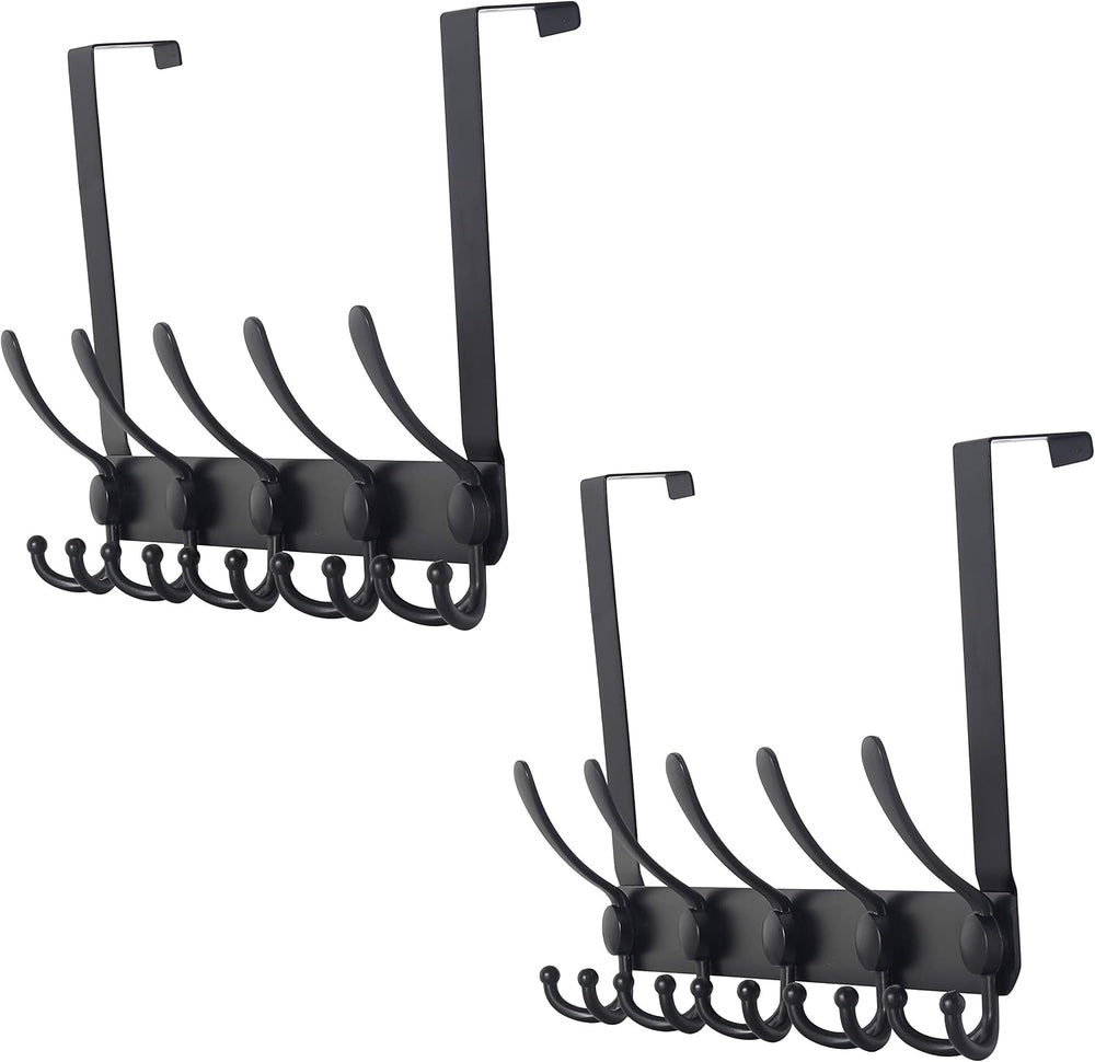 Dseap Over The Door Hook Hanger - Fits 1 3/8" to 1 3/4" Standard Do...