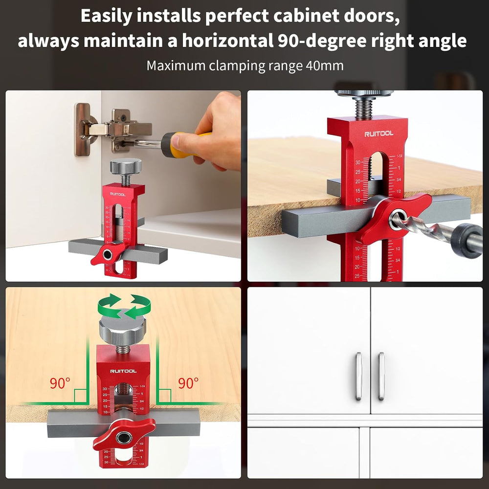 RUITOOL 2-in-1 Cabinet Door Mounting Jig for Frameless Cabinets Only