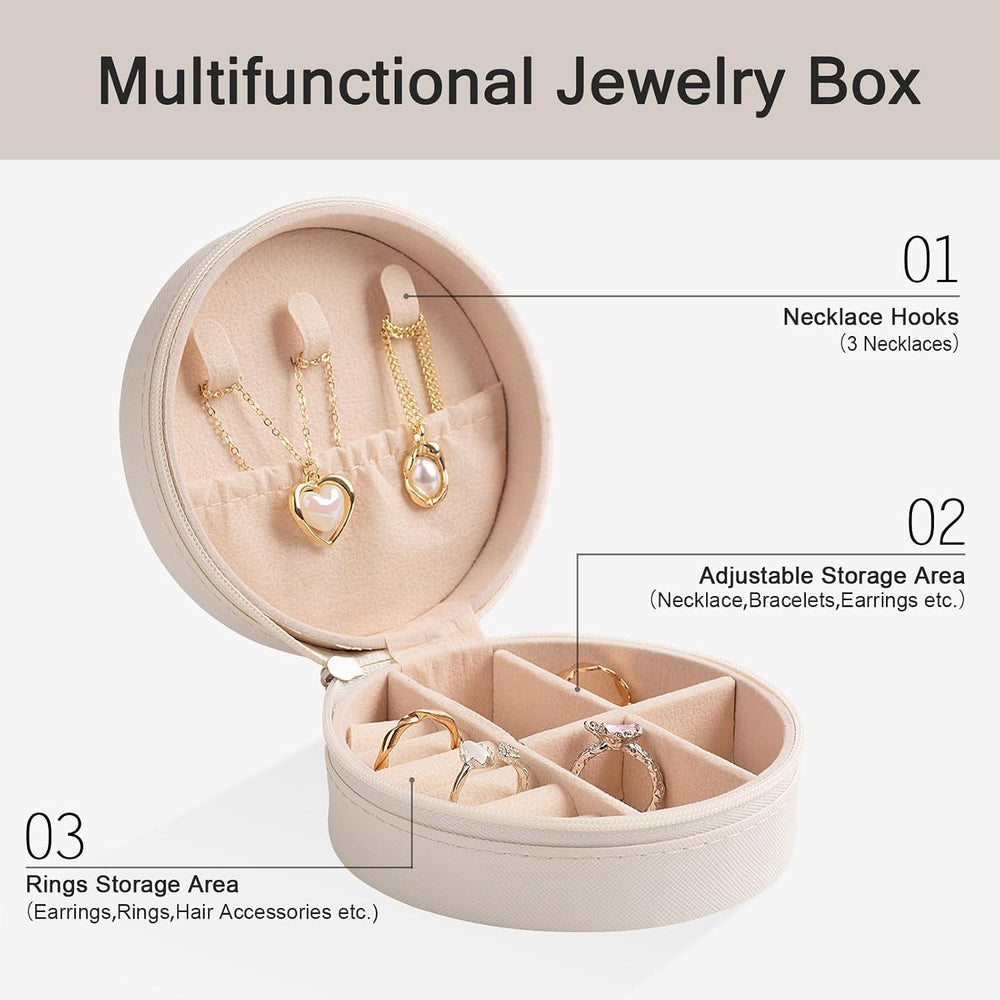12-Pack Volleyball Jewelry Box Bulk Team Gifts for Girls, Round Mini Travel J...