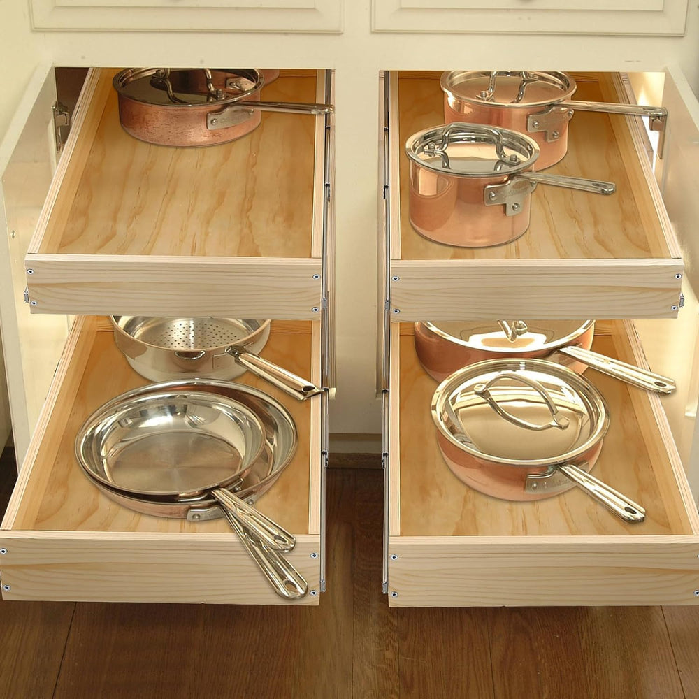 Mulush Pull Out Cabinet Organizer 23''W×21''D×16''H S...