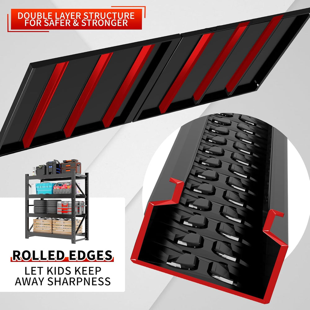 Heavy‑Duty Metal Garage Shelving Unit, 3000 LBS Total Load Capacity