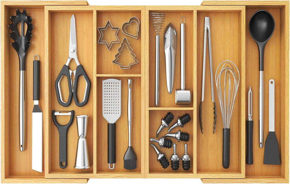 Lifewit Expandable Utensil Organizer for Kitchen Drawer, Cutlery Holder