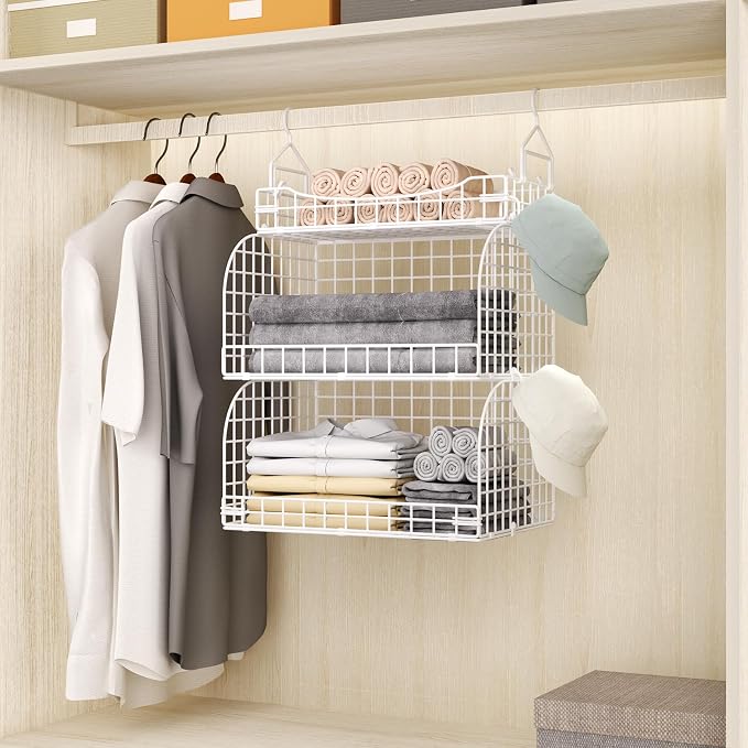 HapiRm Hanging Closet Organizer Storage