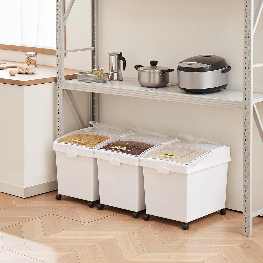 VEVOR Ingredient Bin, 10.5 Gallons Capacity Ingredient Storage Bin, PP Materi...