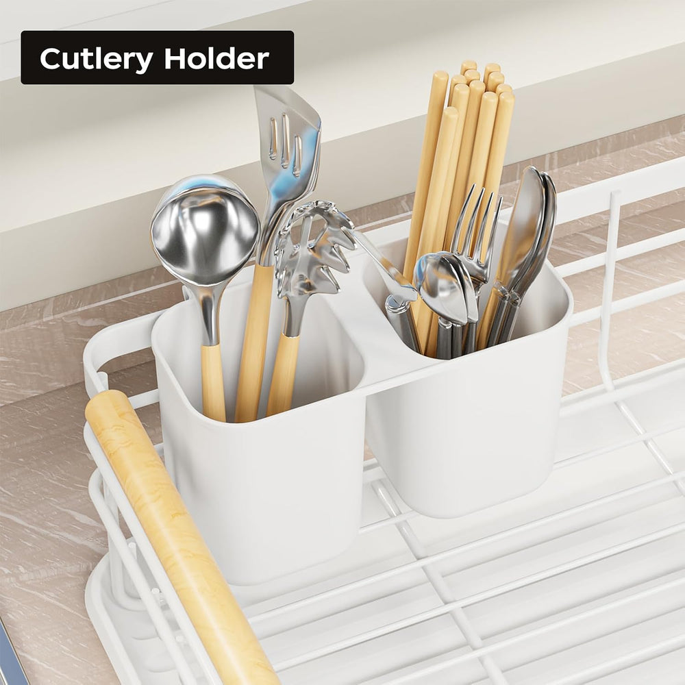Dish Racks for Kitchen Counter, White