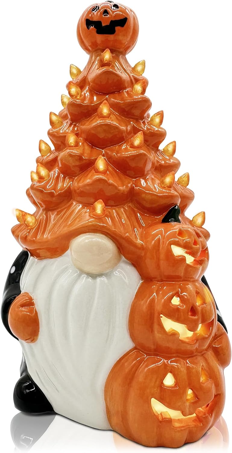 Halloween Decorations, Halloween Gnomes Ceramic Tree Decor