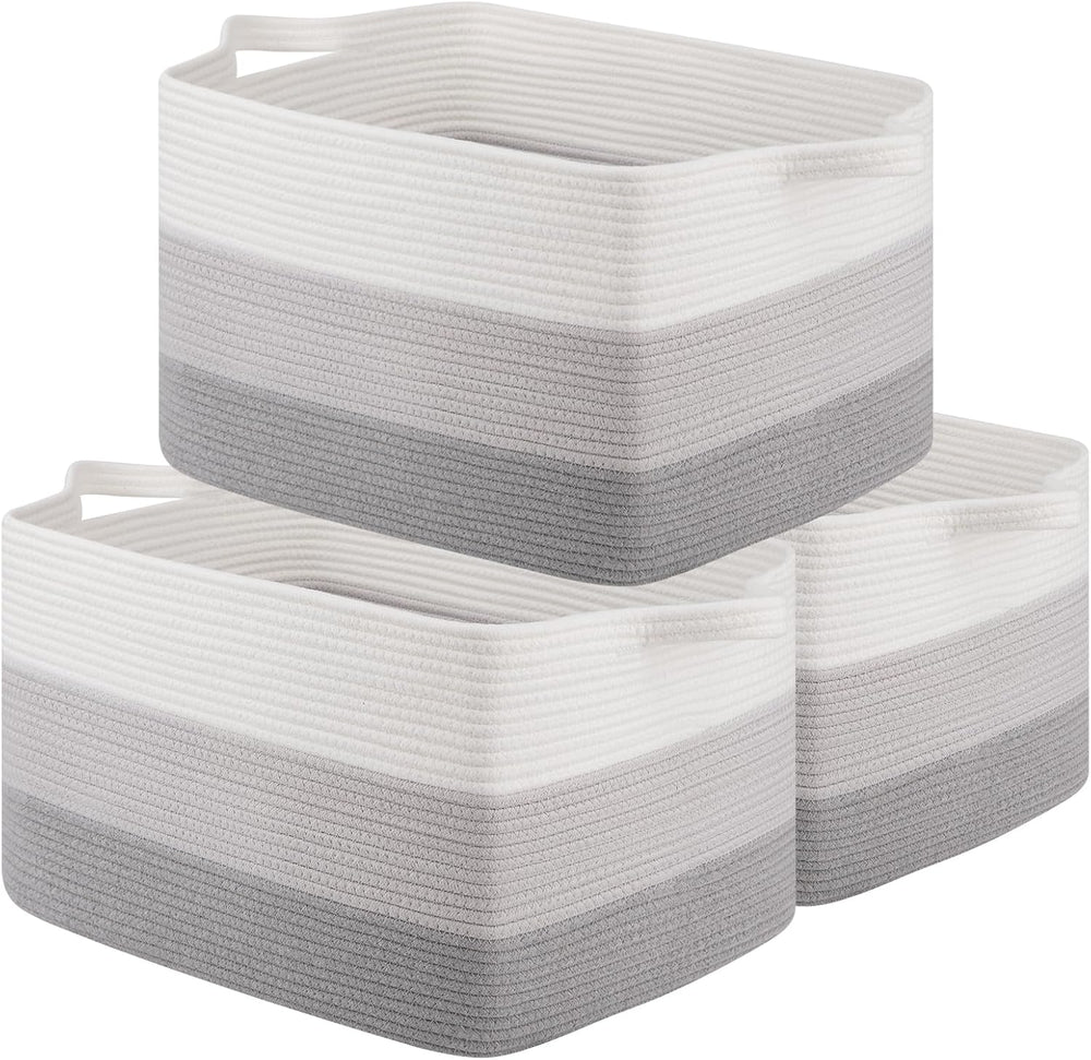OIAHOMY Rectangle Woven Storage Basket