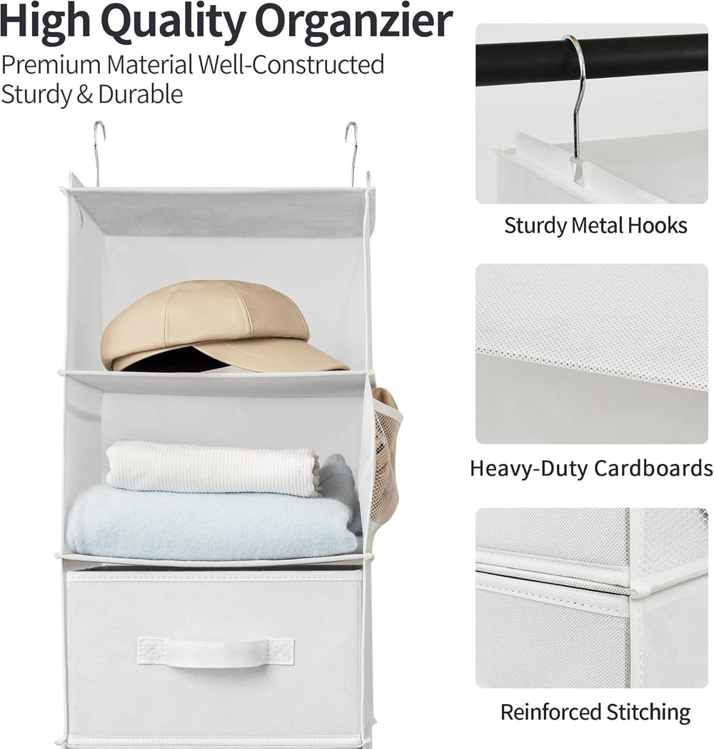 GRANNY SAYS Hanging Closet Organizer, 5 Drawers, 6 Shelves, 4 Pockets