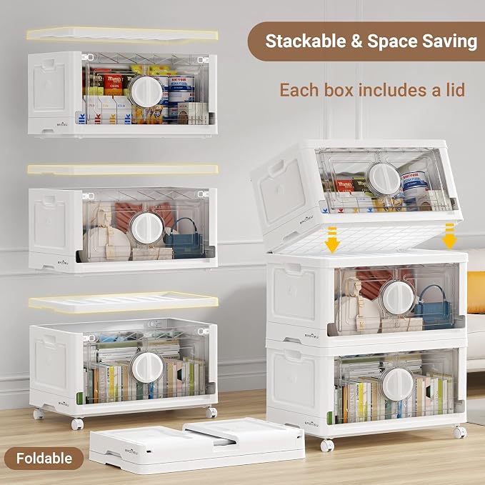 BROVIEW 360Qt Lockable Stackable Storage Bins
