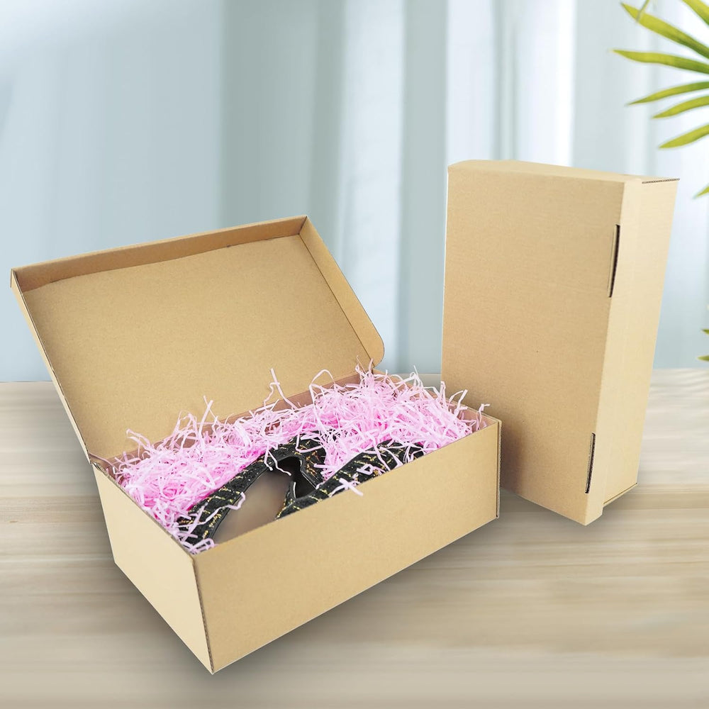STRBOXONG Cardboard Shoe Boxes with Lid, 11.81x7.08x3.94, Multi-Purpose Stora...