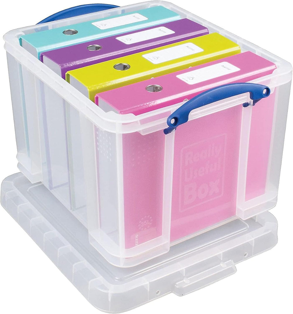 Really Useful Box 32 Liter Snap Lid Storage Bin. 3-Pack
