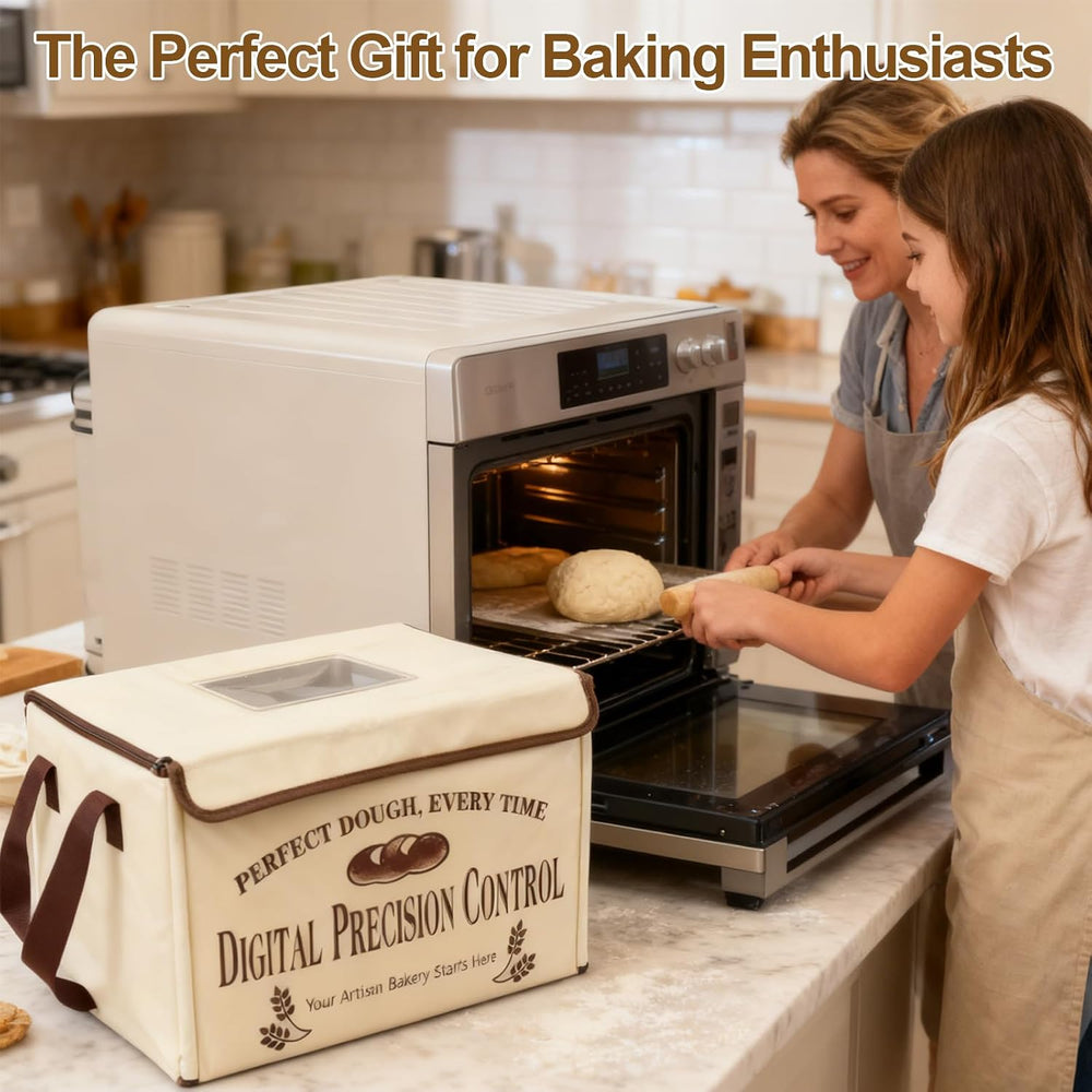Bread Proofing Box, Folding Dough Proofing Warming Box with 50-113℉ Temp Cont...