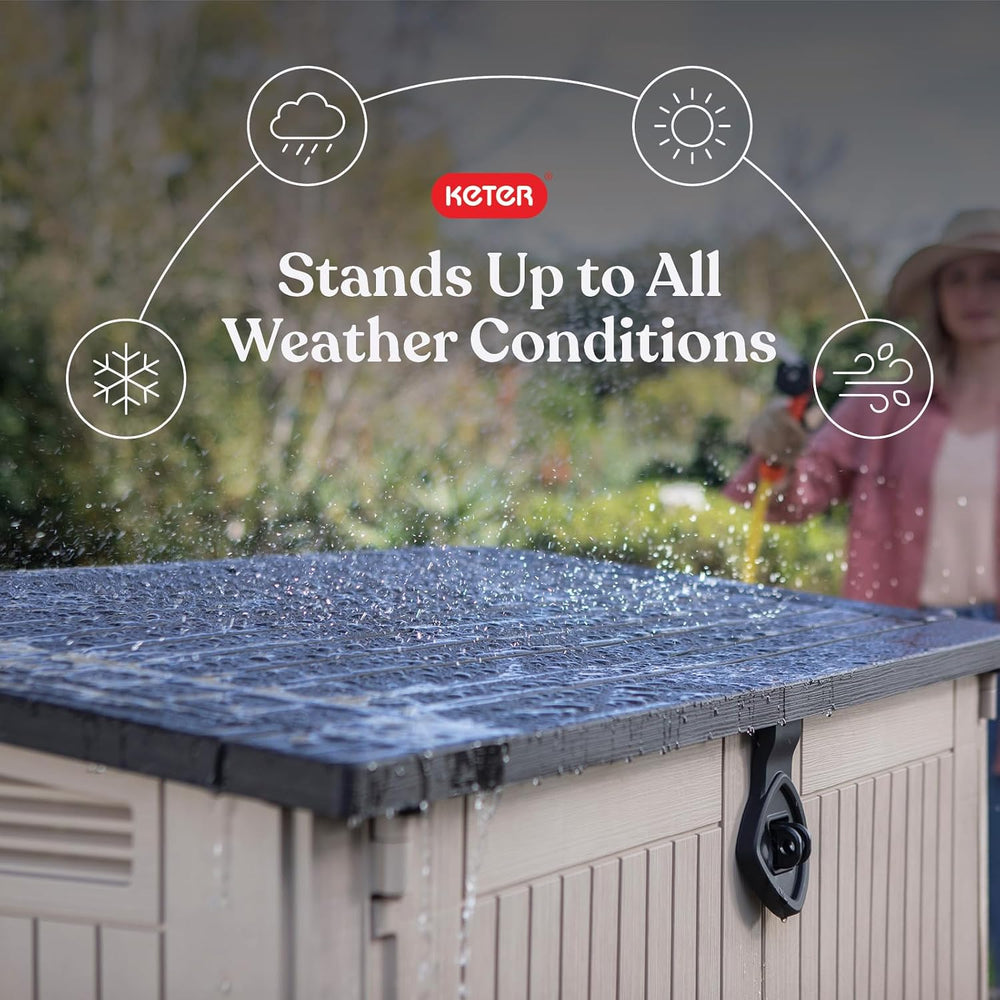 Keter Store-It-Out MIDI Outdoor Resin Storage Shed – Weather-Resistant Horizo...