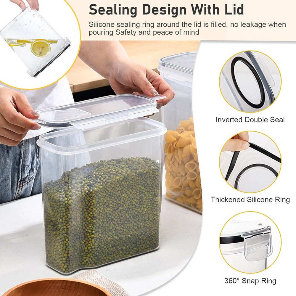 11 Pack Cereal Containers Storage Set (4L, 2.5L), BPA Free, Leak Proof