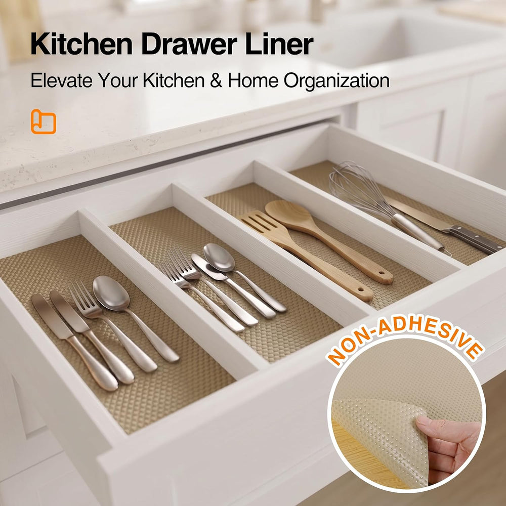 24-inch Large Shelf Liner for Cabinet: Waterproof Kitchen Cabinets Liners