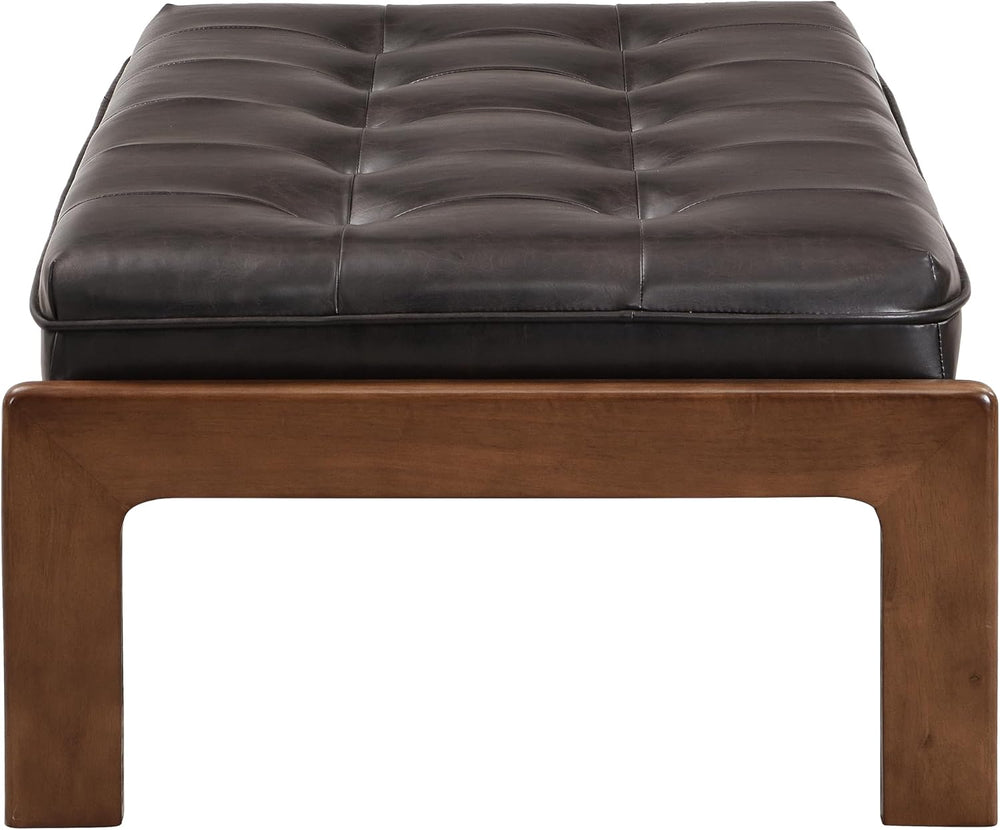 Christopher Knight Home Penley Modern Rectangular Faux Leather Upholstered Li...