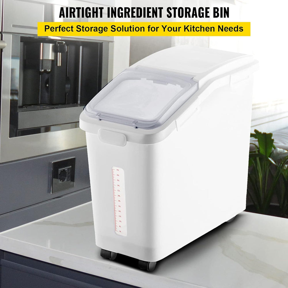 VEVOR Ingredient Storage Bin, 11.4 Gallon Capacity Shelf Ingredient Bin, 280 ...