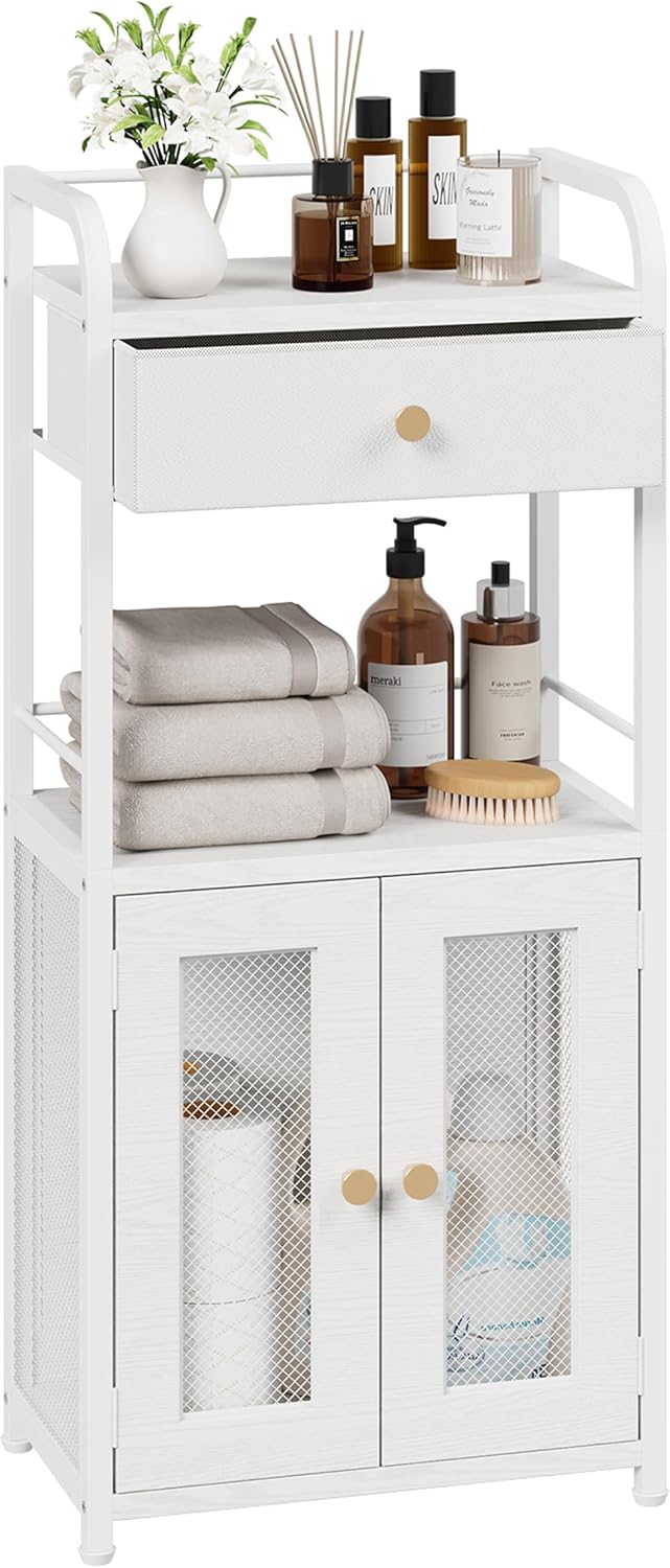 SWTYMIKI 14.57"x32.28" Bathroom Storage Cabinet – Freestanding Toil...