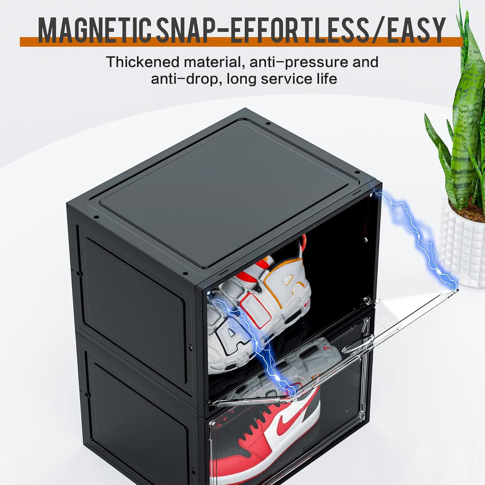 KEFA 1 PACK XL Shoe Storage Box Side Open Shoe Organizer