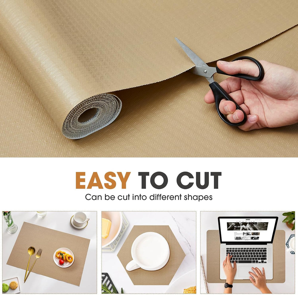 Drawer and Shelf Liner for Kitchen Cabinets, Beige, 24IN X 30FT