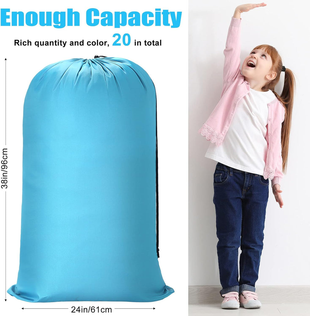 Nuogo Large Laundry Bags Bulk, 38 x 24 Inch