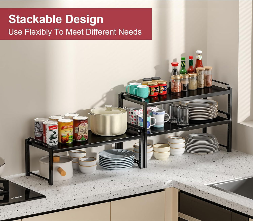 X-cosrack 12" Wide 100LBS Loading-Bearing Heavy Duty Kitchen Storage She...