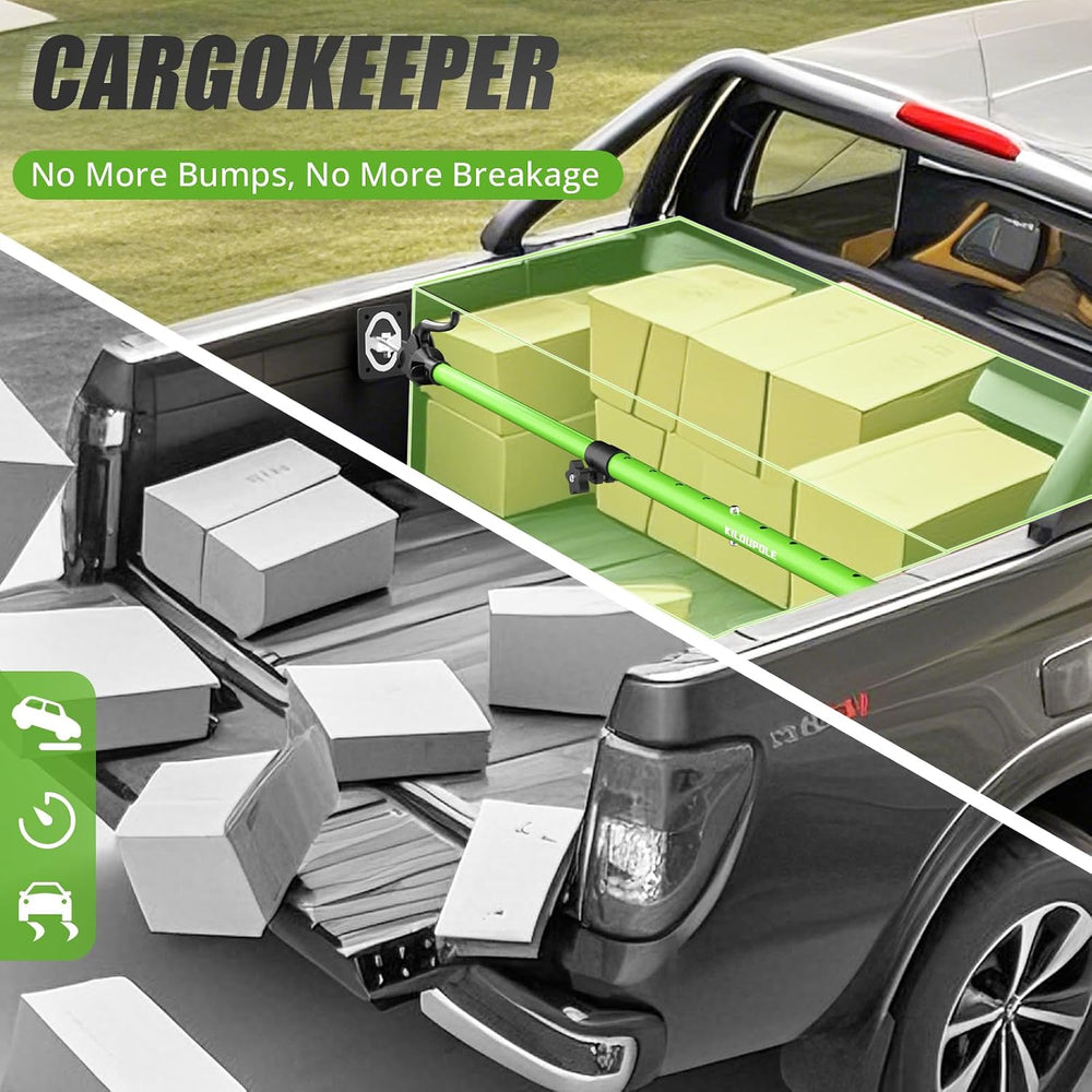 KILOUPOLE Adjustable Cargo Bar, 40" to 79" Non-Slip Truck Bed Divid...
