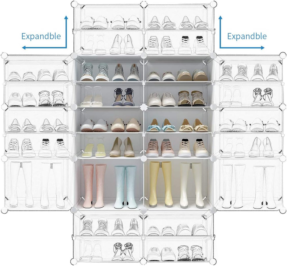 KOUSI 60-Pairs Shoe Organizer Shoe Rack Shoe Tower Storage Cabinet Storage Or...