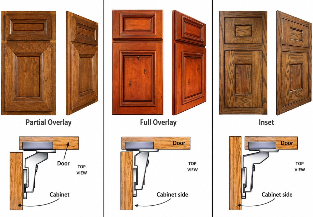 Berta, 40-Pack Half Overlay 110° Soft-Close Frameless Cabinet Hinges