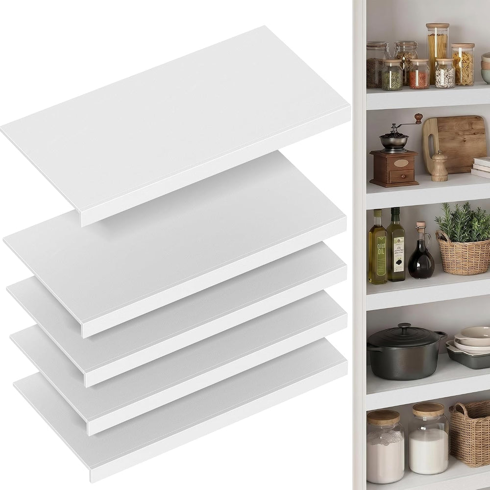 Wire Shelf Covers for Pantry, Premium Engineered Wood Shelf Covers for Wire S...