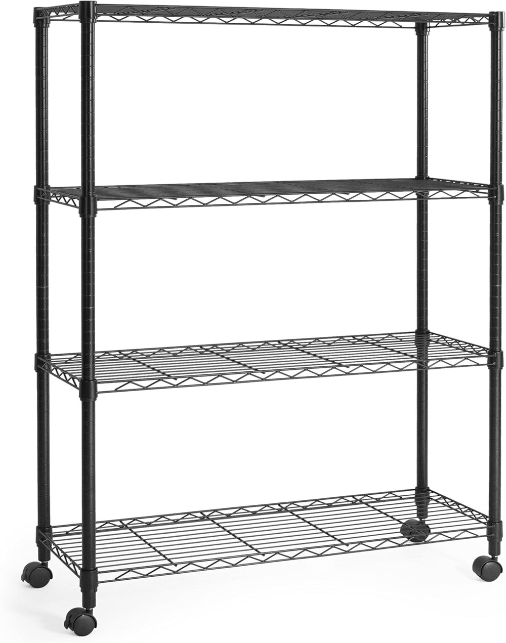 CAPHAUS NSF Black Adjustable Shelf Wire Shelving Unit w/Liner, Basement Stora...