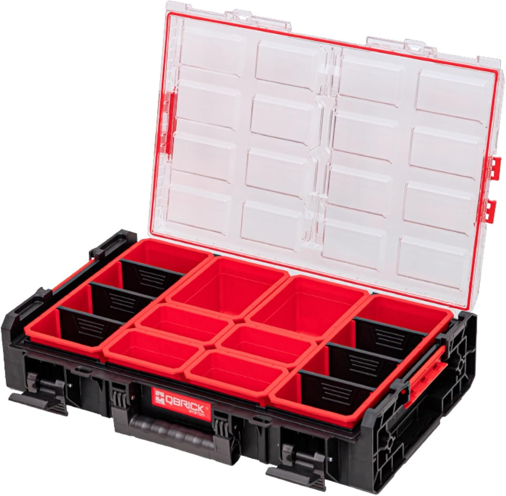 Qbrick System ONE Organizer XL 2.0 Black: Heavy-Duty Stackable Tool & Sma...