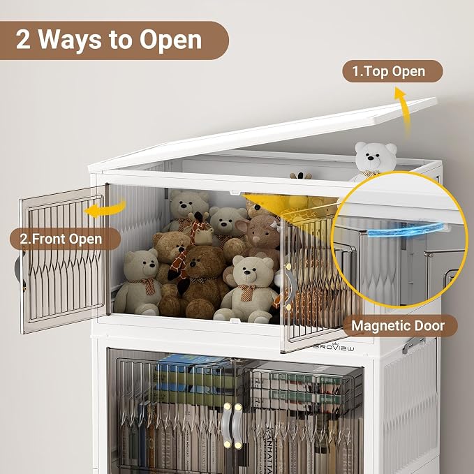 BROVIEW 360Qt Stackable Storage Bins