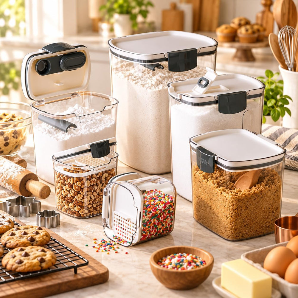 Progressive ProKeeper Baker's Airtight Kitchen Storage Canister Container...