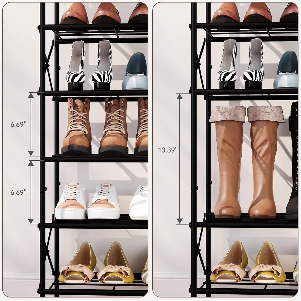 IBUYKE 8 Tier Shoe Rack, Large Capacity Shoe Storage Organizer for 32 Pairs o...