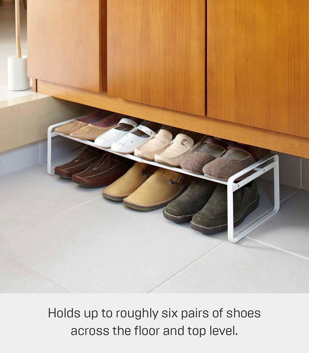 YAMAZAKI Home Frame Adjustable Shoe Rack - Spacesaving Storage Solution, 7&qu...